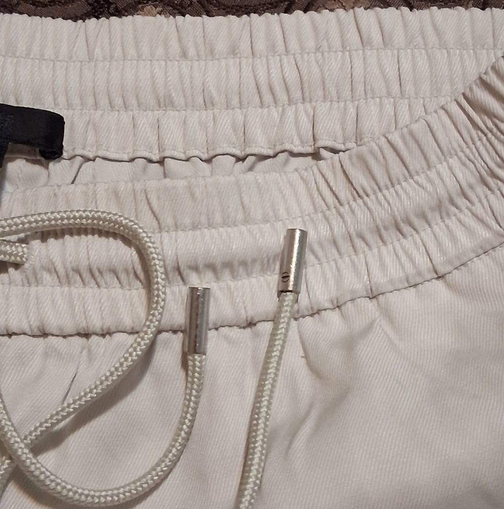 ATM Anthony Thomas Melillo Women Wide Leg Drawstring Pant Ivory SzM Office - Picture 2 of 14